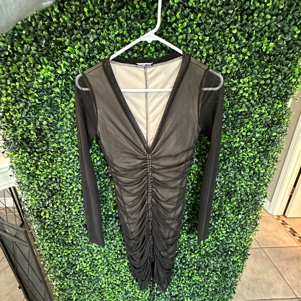 Black mini dress